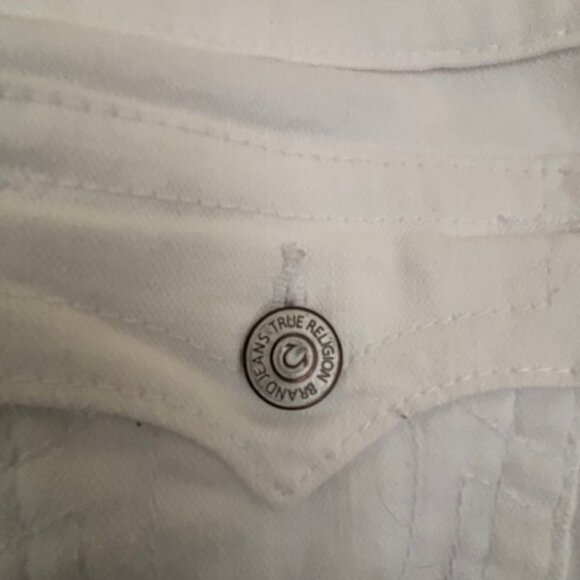 True Religion Billy White Jeans 25 - Picture 5 of 9